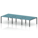 Impulse B2B 6 Person Bench Desk - Dark Teal