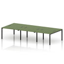 Impulse B2B 6 Person Bench Desk - Moss Green