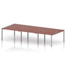 Impulse B2B 6 Person Bench Desk - Brick Red