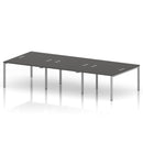 Impulse B2B 6 Person Bench Desk - Carbon Grey