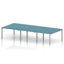 Impulse B2B 6 Person Bench Desk - Dark Teal