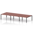 Impulse B2B 6 Person Bench Desk - Brick Red