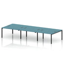 Impulse B2B 6 Person Bench Desk - Dark Teal