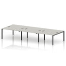 Impulse B2B 6 Person Bench Desk - Dove Grey