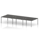 Impulse B2B 6 Person Bench Desk - Carbon Grey