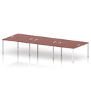 Impulse B2B 6 Person Bench Desk - Brick Red