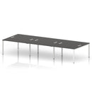 Impulse B2B 6 Person Bench Desk - Carbon Grey