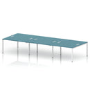 Impulse B2B 6 Person Bench Desk - Dark Teal