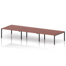 Impulse B2B 6 Person Bench Desk - Brick Red