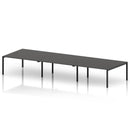Impulse B2B 6 Person Bench Desk - Carbon Grey