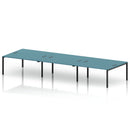 Impulse B2B 6 Person Bench Desk - Dark Teal