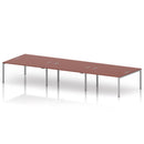 Impulse B2B 6 Person Bench Desk - Brick Red