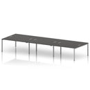 Impulse B2B 6 Person Bench Desk - Carbon Grey