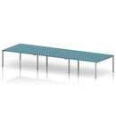 Impulse B2B 6 Person Bench Desk - Dark Teal