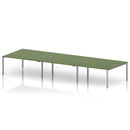 Impulse B2B 6 Person Bench Desk - Moss Green