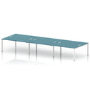 Impulse B2B 6 Person Bench Desk - Dark Teal