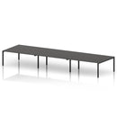 Impulse B2B 6 Person Bench Desk - Carbon Grey