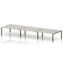 Impulse B2B 6 Person Bench Desk - Dove Grey