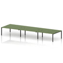 Impulse B2B 6 Person Bench Desk - Moss Green