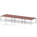 Impulse B2B 6 Person Bench Desk - Brick Red
