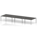 Impulse B2B 6 Person Bench Desk - Carbon Grey