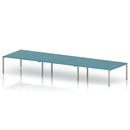 Impulse B2B 6 Person Bench Desk - Dark Teal