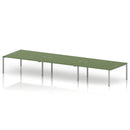 Impulse B2B 6 Person Bench Desk - Moss Green