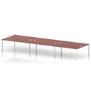 Impulse B2B 6 Person Bench Desk - Brick Red