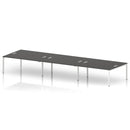 Impulse B2B 6 Person Bench Desk - Carbon Grey
