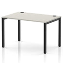 Impulse Single Starter Bench Desk - Dove Grey