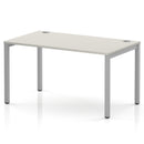 Impulse Single Starter Bench Desk - Dove Grey