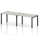 Impulse 2 Person Single Row Bench Desk - Dove Grey