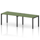 Impulse 2 Person Single Row Bench Desk - Moss Green
