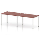 Impulse 2 Person Single Row Bench Desk - Brick Red
