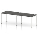 Impulse 2 Person Single Row Bench Desk - Carbon Grey
