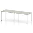Impulse 2 Person Single Row Bench Desk - Dove Grey