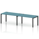 Impulse 2 Person Single Row Bench Desk - Dark Teal