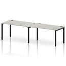 Impulse 2 Person Single Row Bench Desk - Dove Grey