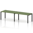 Impulse 2 Person Single Row Bench Desk - Moss Green