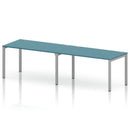 Impulse 2 Person Single Row Bench Desk - Dark Teal