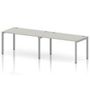 Impulse 2 Person Single Row Bench Desk - Dove Grey