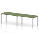 Impulse 2 Person Single Row Bench Desk - Moss Green