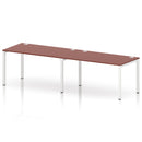 Impulse 2 Person Single Row Bench Desk - Brick Red