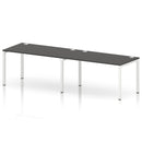 Impulse 2 Person Single Row Bench Desk - Carbon Grey