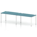 Impulse 2 Person Single Row Bench Desk - Dark Teal