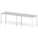 Impulse 2 Person Single Row Bench Desk - Dove Grey