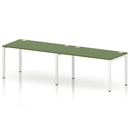 Impulse 2 Person Single Row Bench Desk - Moss Green