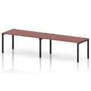 Impulse 2 Person Single Row Bench Desk - Brick Red