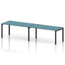 Impulse 2 Person Single Row Bench Desk - Dark Teal