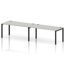 Impulse 2 Person Single Row Bench Desk - Dove Grey